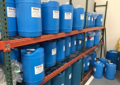 Capella Flavor drums at distribution facility